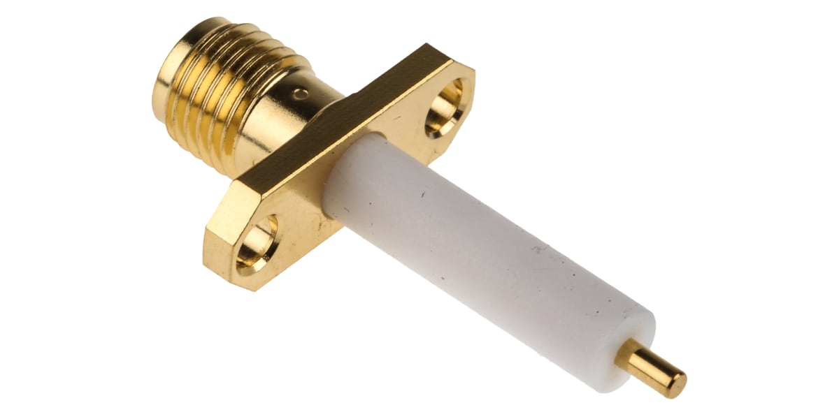 Product image for SMA Straight 2 Hole Panel Jack