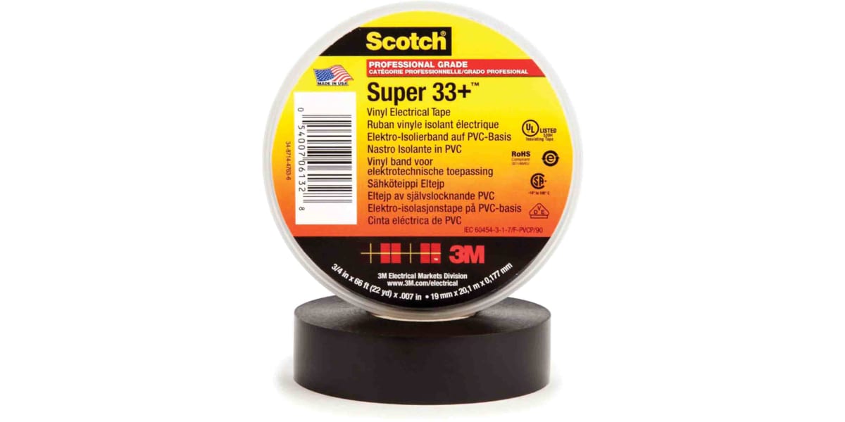 Product image for 3M 33+ Vinyl Electric Tape