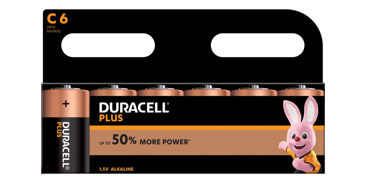 Product image for DURACELL PLUS POWER C ALKALINE