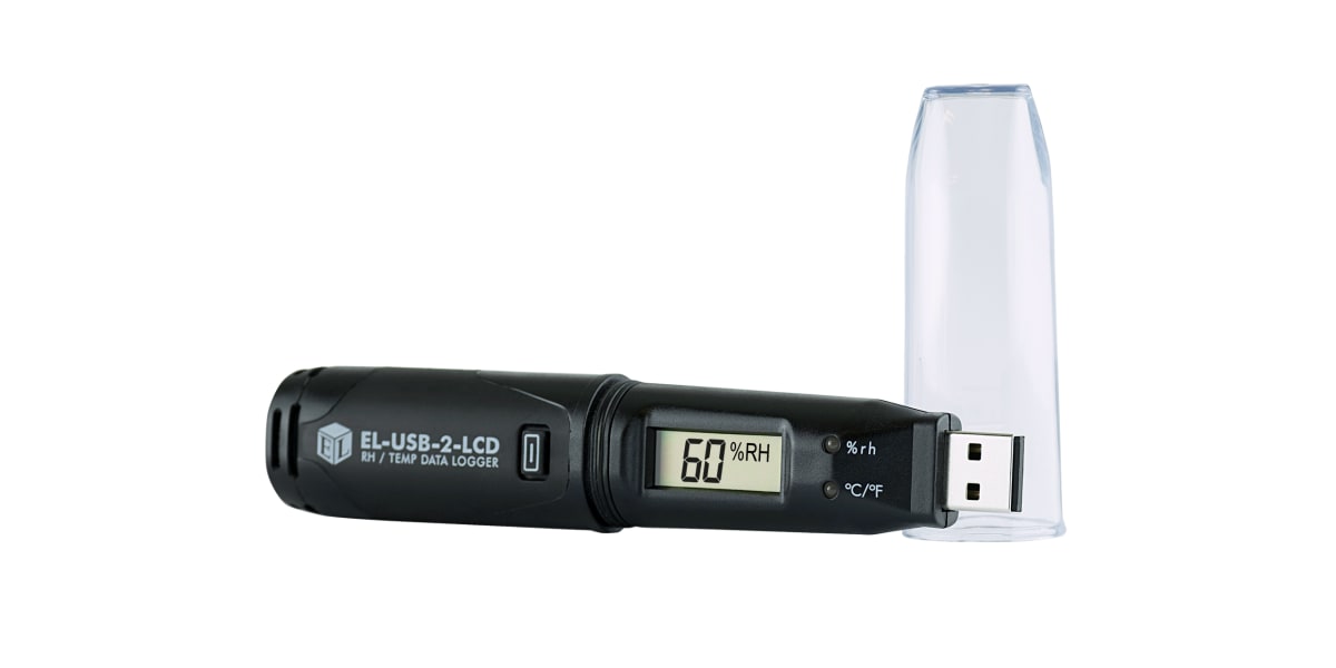 Product image for TEMP/RH USB DATA LOGGER,LCD DISPLAY