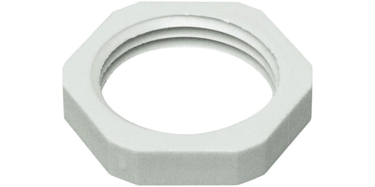 Product image for LOCKNUT  M16 PLASTIC GREY.