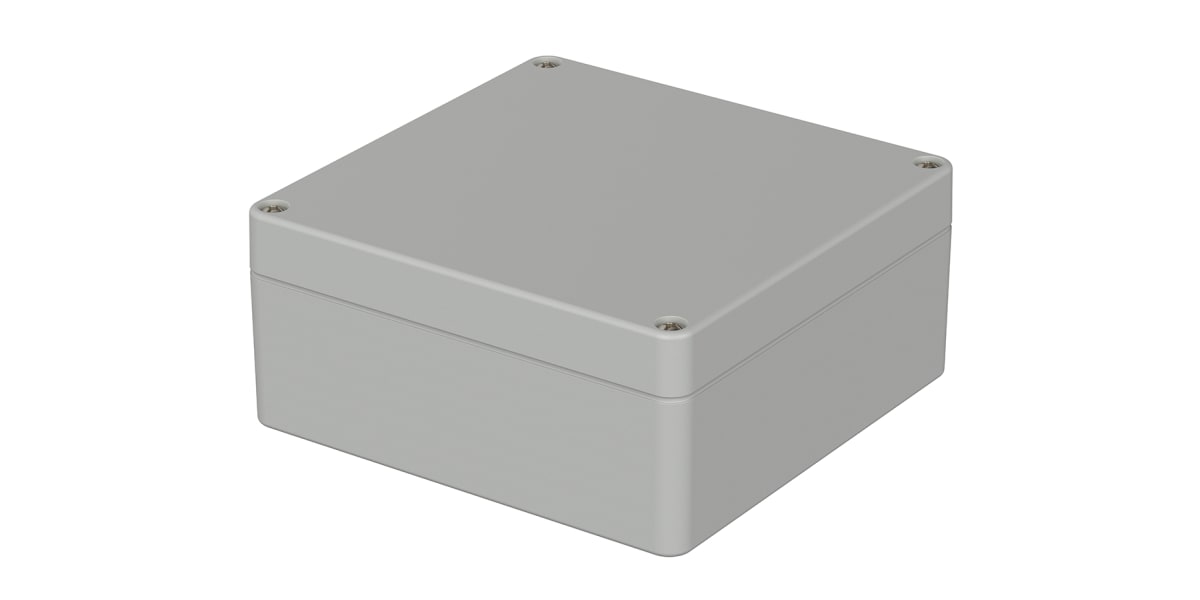 Product image for IP65 ENCLOSURE W/GREY LID,122X120X55MM