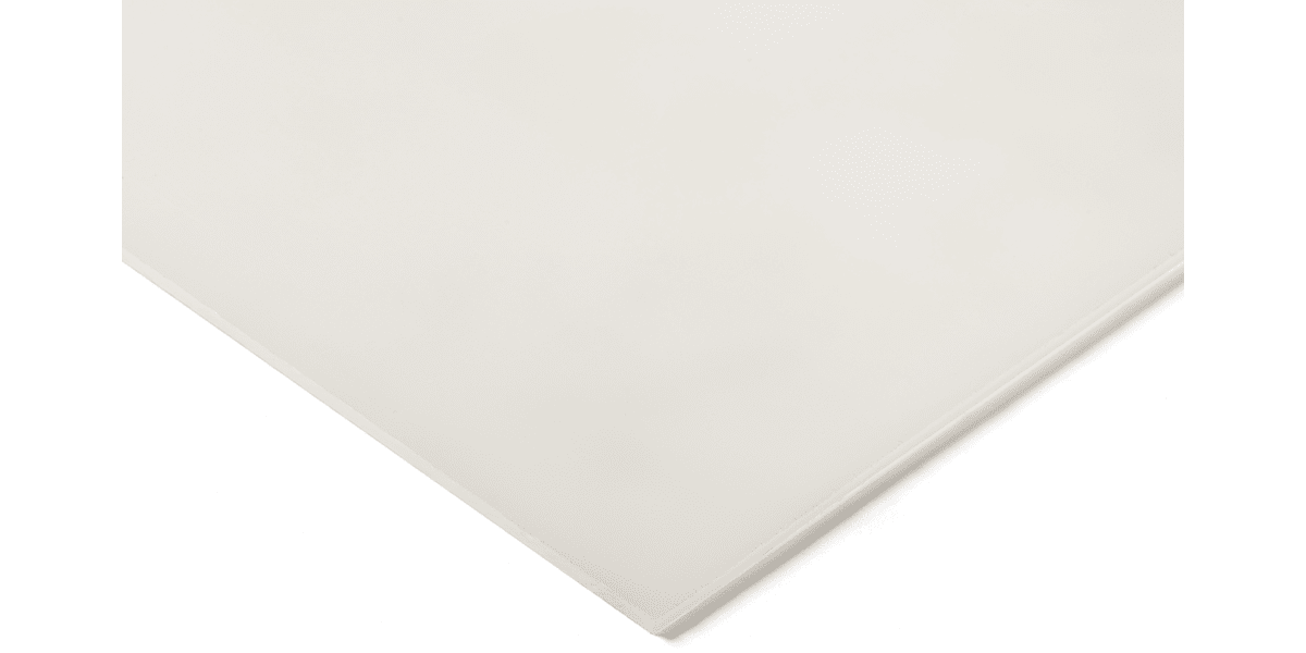 Product image for White polyethylene sheet,1000x500x15mm