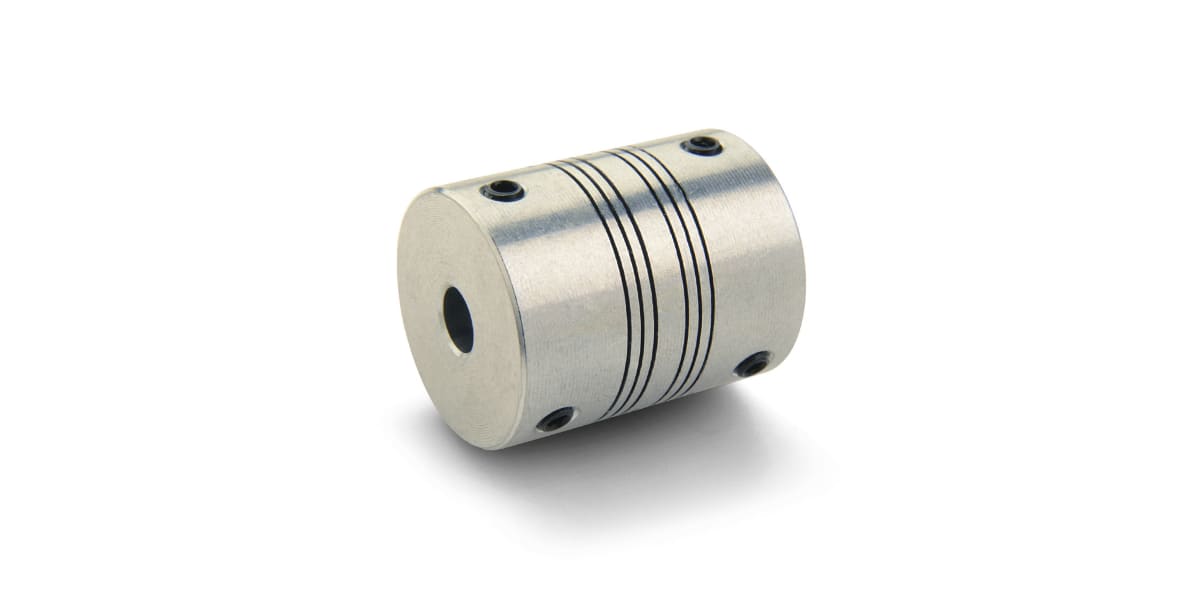 Product image for ALUMINIUM SET SCREW COUPLING,8X8MM BORE