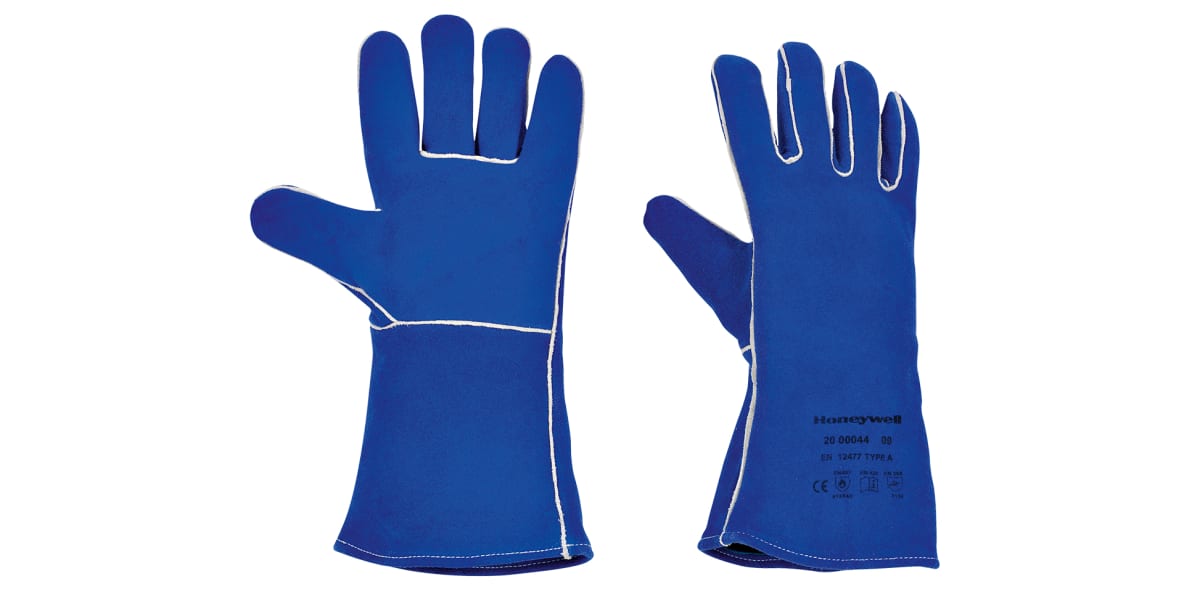 Product image for BLUE SPLIT LEATHER WELDING GLOVES, 9