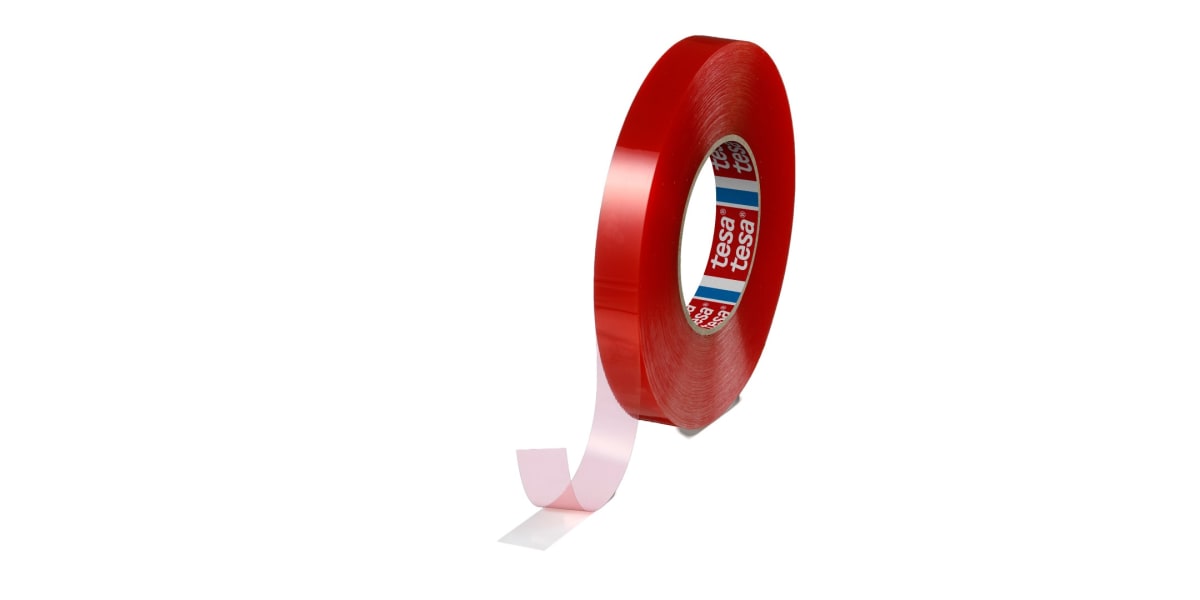 Product image for Tesa 4965 Transparent Double Sided Plastic Tape, 19mm x 50m