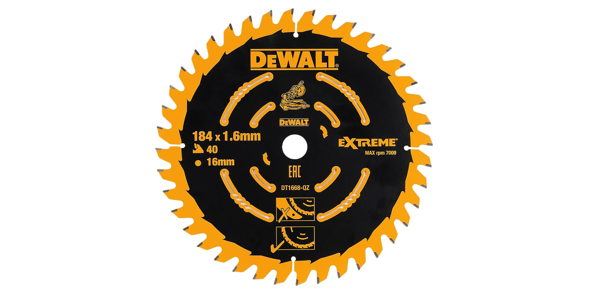 Product image for Circ Blade 184x16x40T Med for DCS365