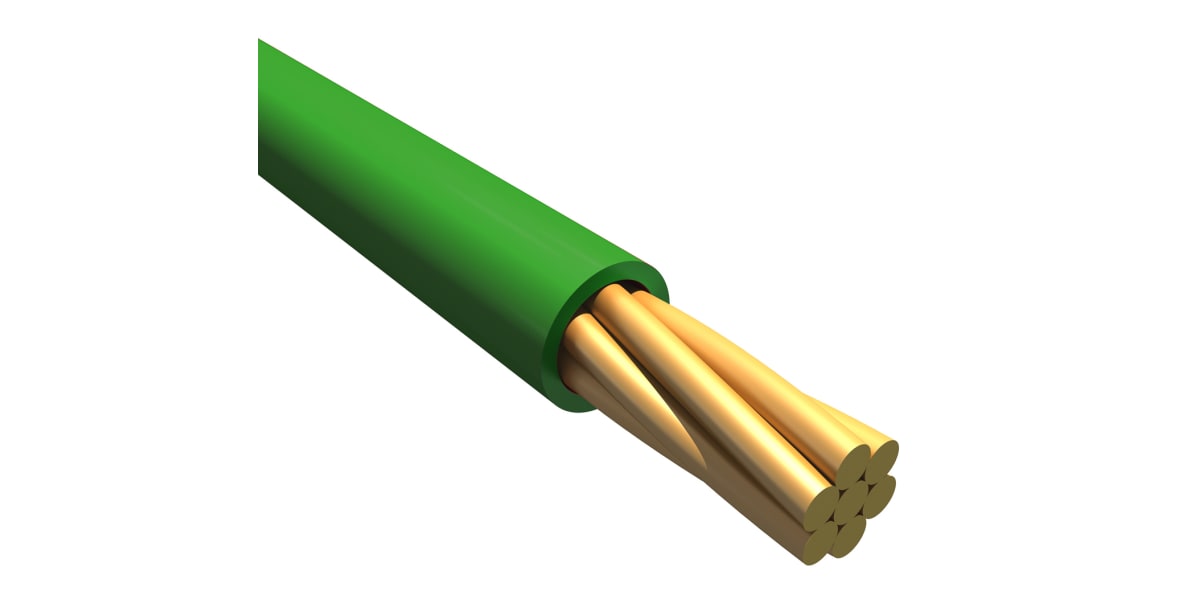 Product image for Wire 26 AWG PVC 300V UL 1007 Green 305m