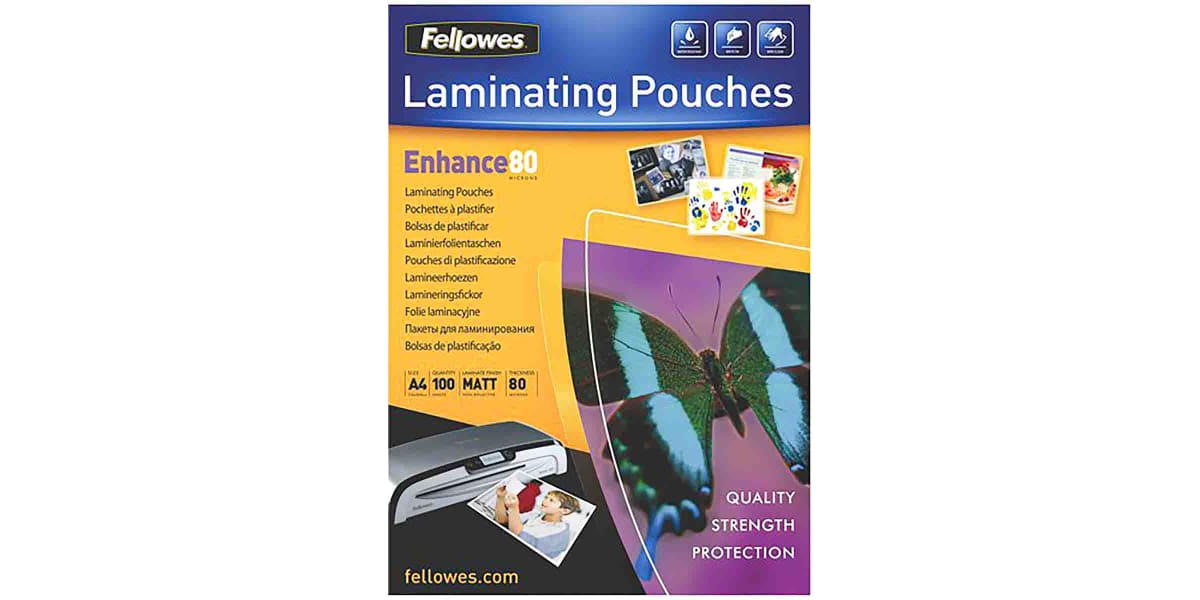 Product image for LAMINITING POUCHES, A4, 80 MICRONS