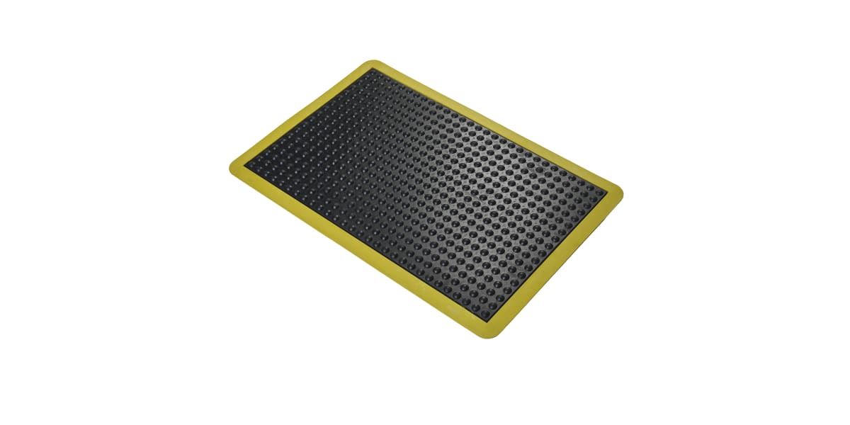 Product image for COBA Bubblemat Safety Individual Rubber Anti-Fatigue Mat x 600mm, 900mm x 14mm