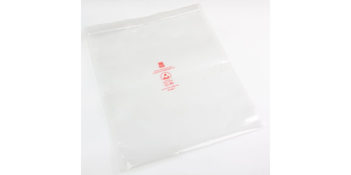 Product image for Dissipative Clear Zip Bag,250x300mm,100