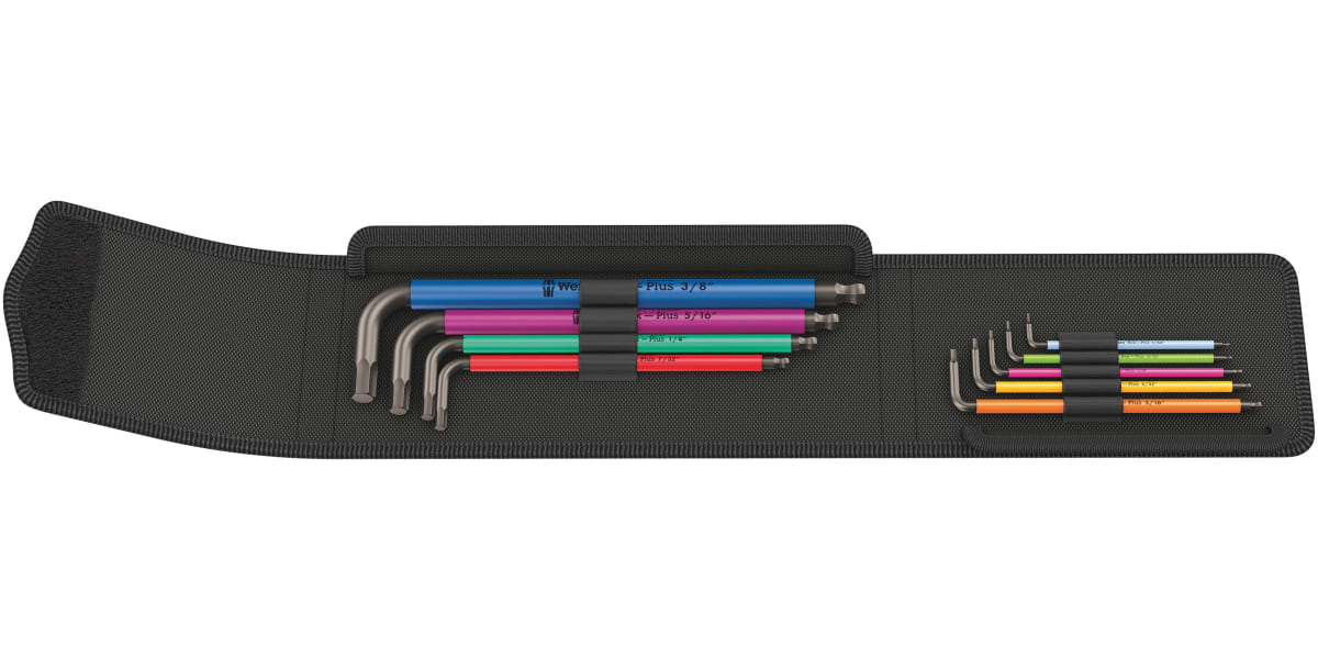 Product image for 950 SPKL/9 SZ MULTIOCOLOUR L-KEY SET