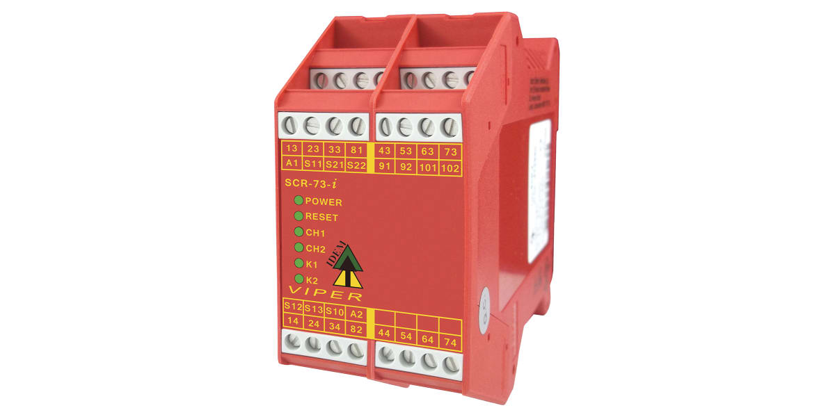 Product image for IDEM 24 V ac/dc Safety Relay -  Dual Channel With 7 Safety Contacts Viper Range with 3 Auxiliary Contact, Compatible