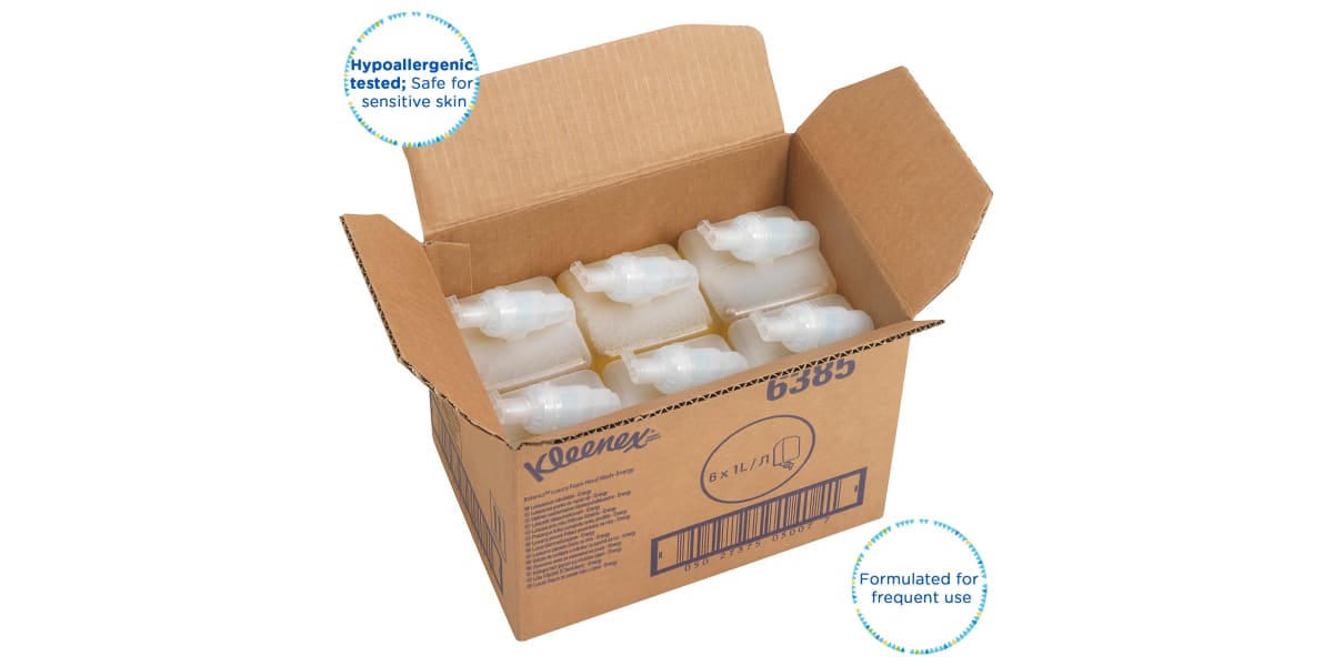 Product image for KLEENEX ENERGY LUXURY FOAM HAND CLEANERS