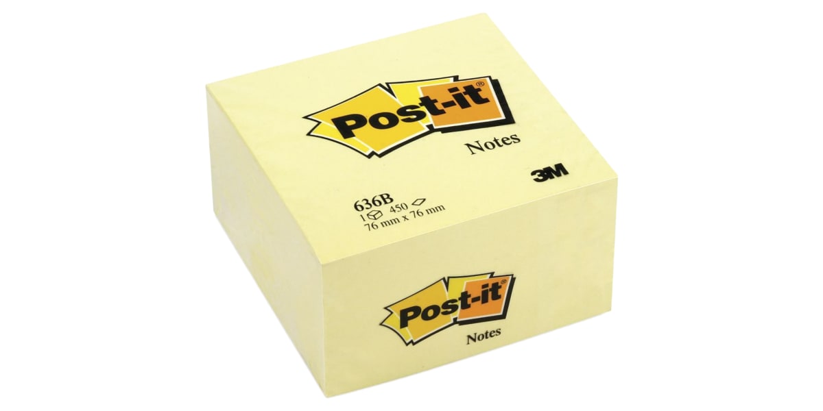 Product image for POST-IT? BLOC CUBE 7,6 X 7,6 CM CANARI