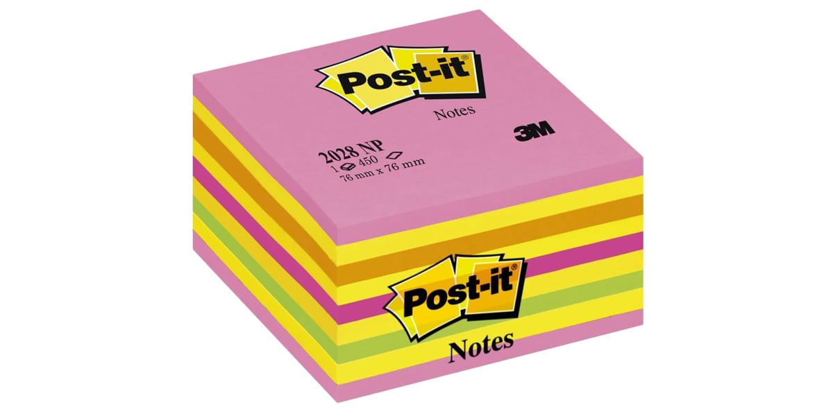 Product image for BLOC CUBE NEON 7,6 X 7,6 CM PINK