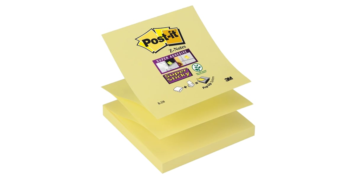 Product image for Z-NOTES SUPERSTICKY 76 X 76 MM YELLOW