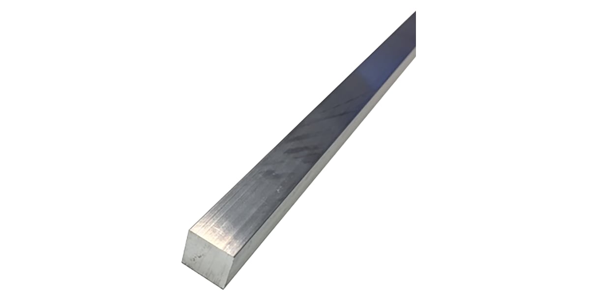 Product image for 6082T6 Aluminium Square Bar,12mmx1m,5pk