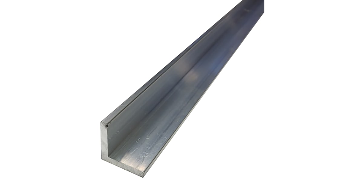 Product image for RS PRO 50mm x 50mm x 3mm Aluminium Angle