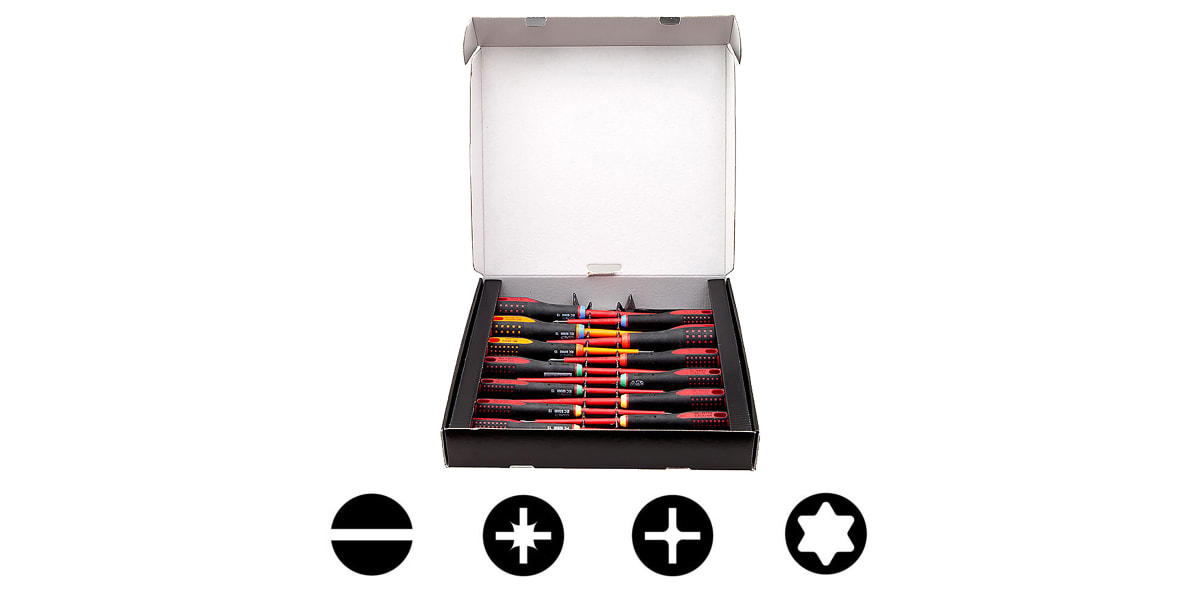 Product image for 14PCS XXL ERGO INSULATED SCREWDRIVER SET