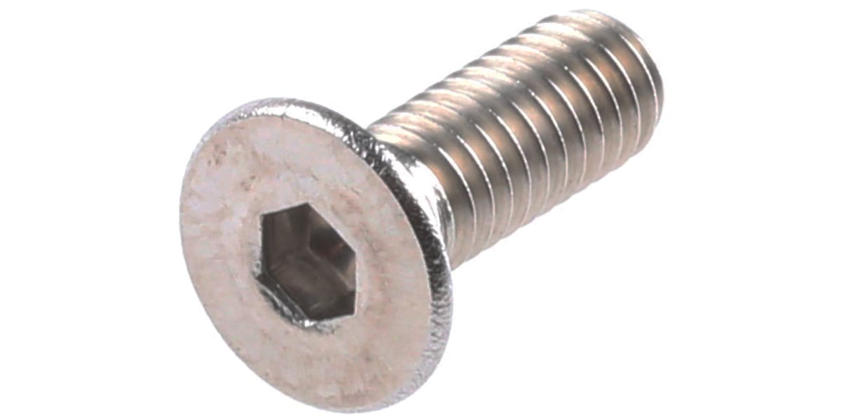 Product image for A2s/steel hex skt csk head screw,M4x8