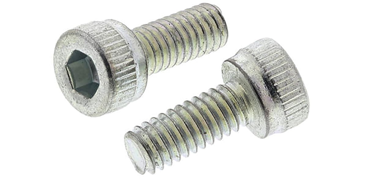 Product image for Steel hex skt cap head screw,M6x8mm