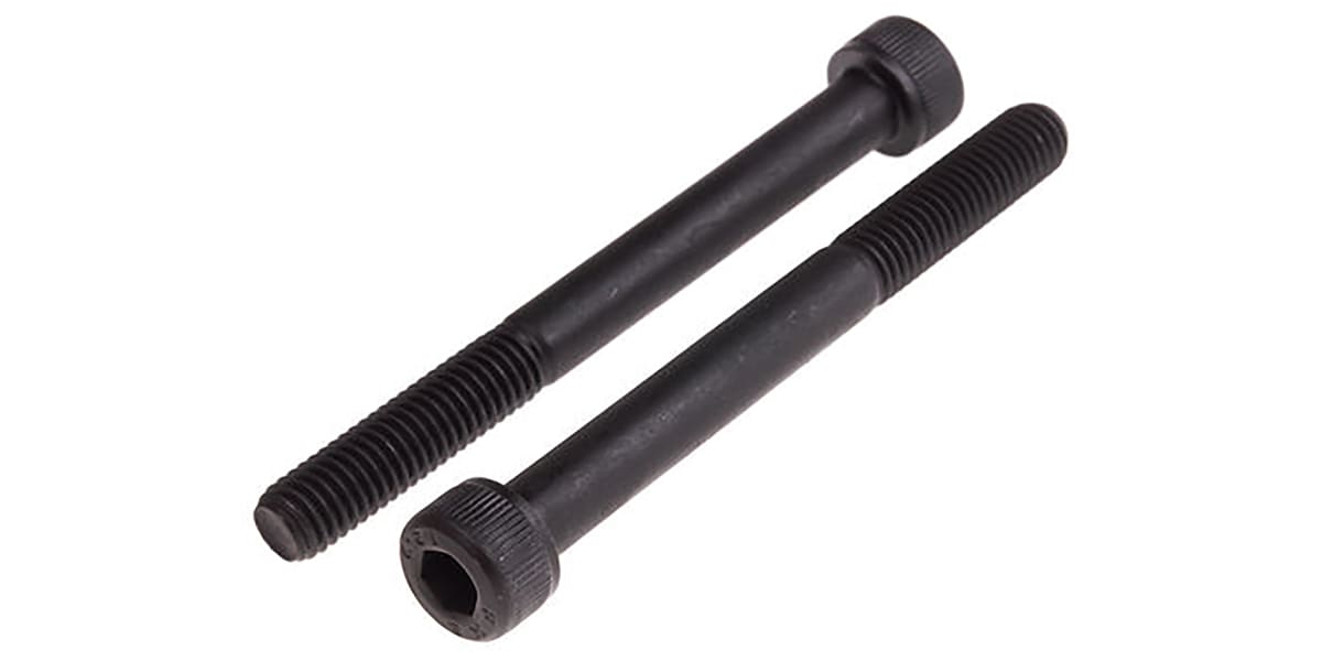 Product image for Blk steel socket head cap screw,M16x90