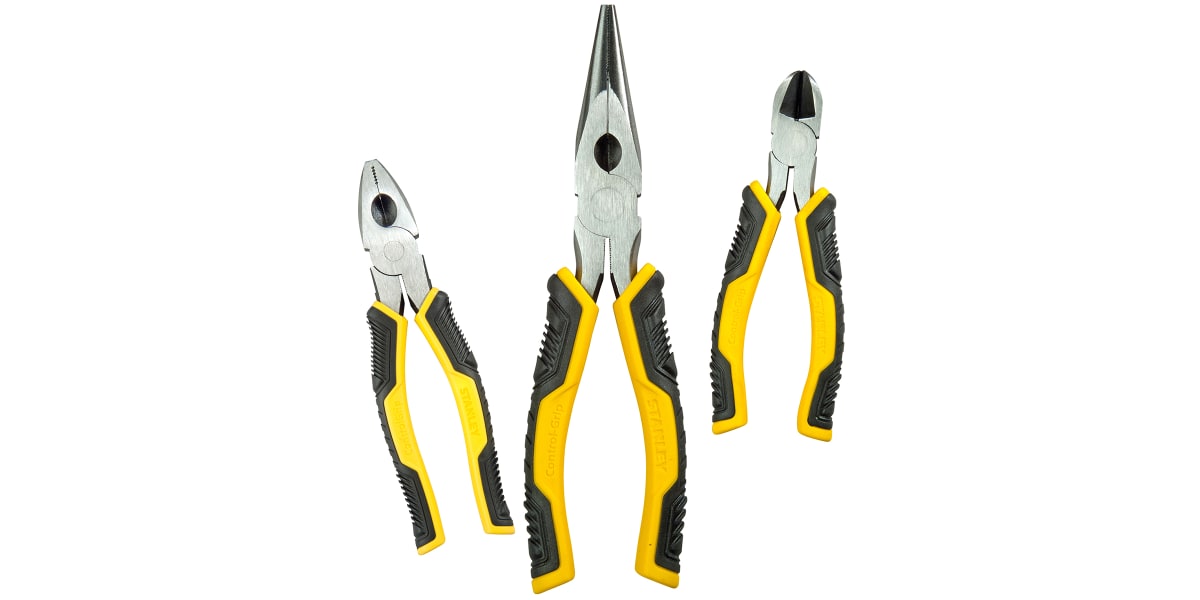 Product image for 3PC PLIERS SET 150MM COM CUTT HAF