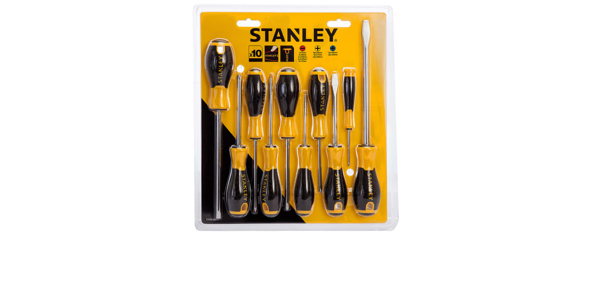 Stanley Phillips; Pozidriv; Slotted; Torx Screwdriver Set, 20-Piece