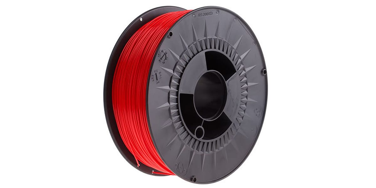 Product image for RS Pro Red PLA 1.75mm filament 2.3kg