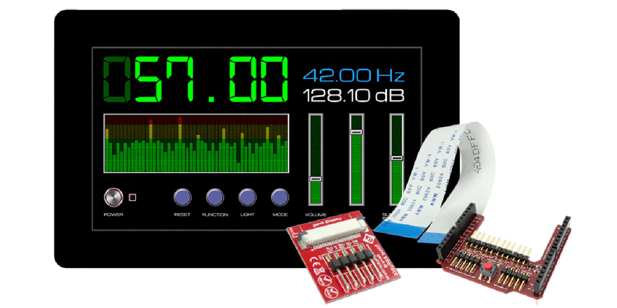 Product image for LCD DISPLAY 7.0" 800X480 C/TOUCH ARDUINO