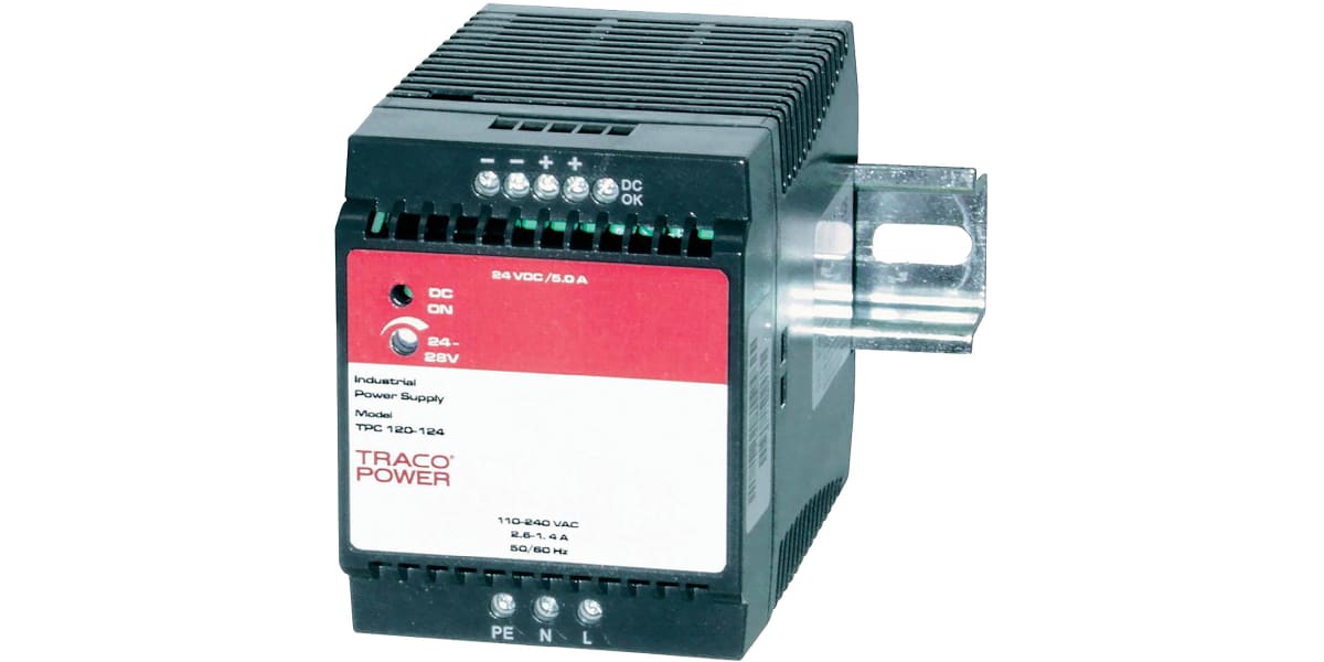 Product image for DIN-Rail PSU, 120 W, 24 Vdc, 5.0 A