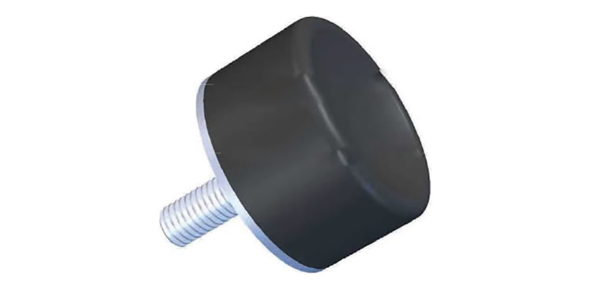 Product image for Stud Mount Foot (M) 30x20mm M8x25 60 ShA