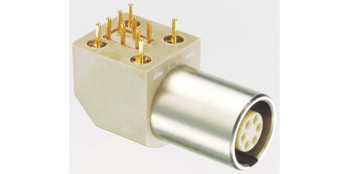 Product image for Lemo Solder Connector, 6 Contacts, Panel Mount