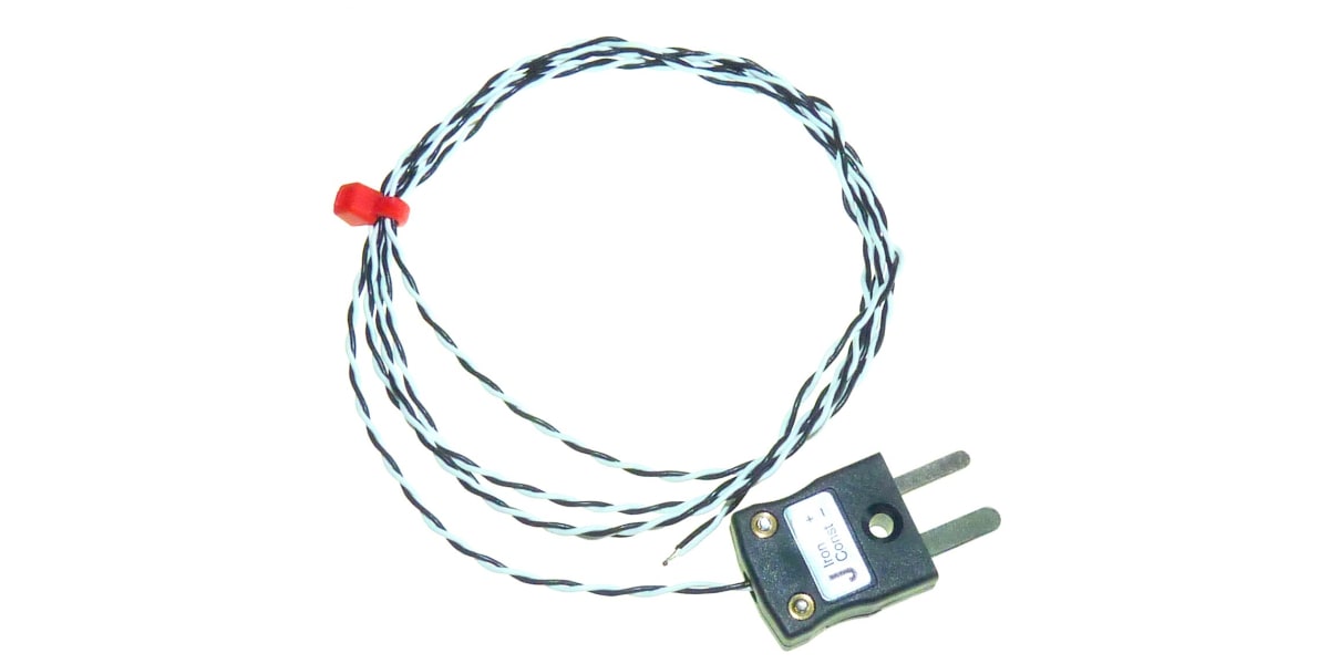 Product image for Type J Exp.Junction Thermocouple PFA 3m