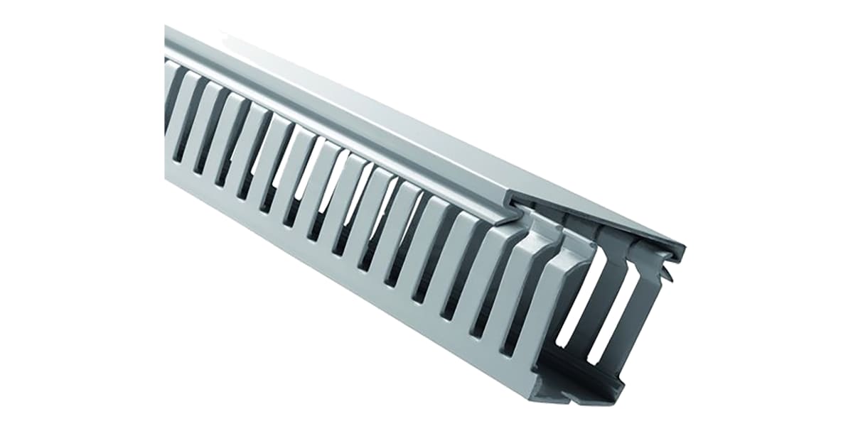 Product image for Grey DIN Panel Trunking W37.5XH50