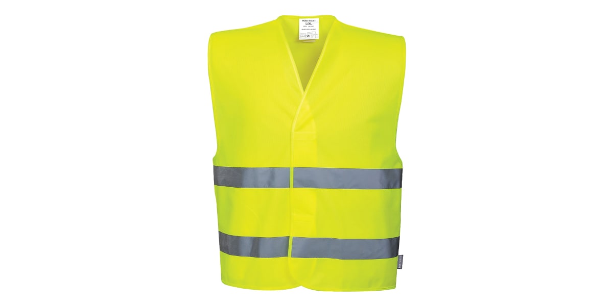 Product image for HI VIS TWO BAND VEST Yellow L/XL