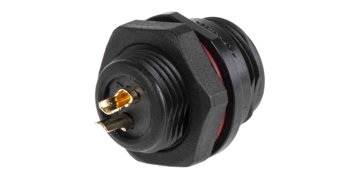 Product image for 2W front mount  cable socket IP68 13A