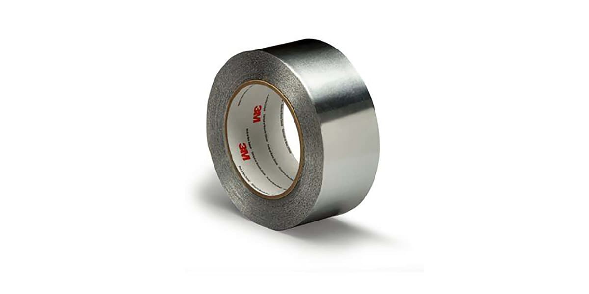 Product image for 3M 425 Conductive Aluminium Tape 0.12mm, W.38mm, L.55m