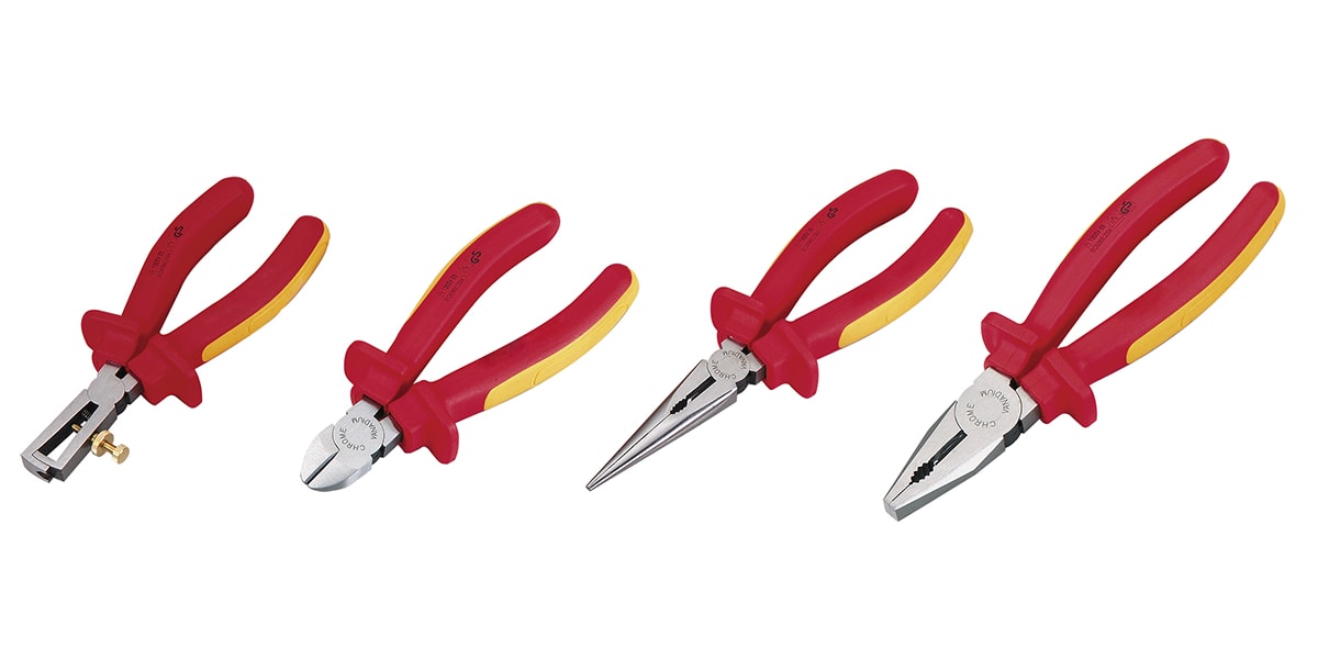 Product image for 4pcs insulated VDE pliers set