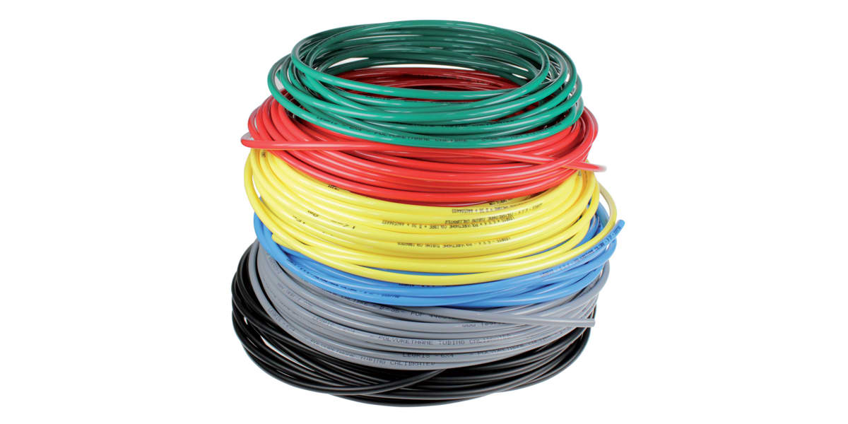 Product image for Black Pu Tubing 6mm X 100M