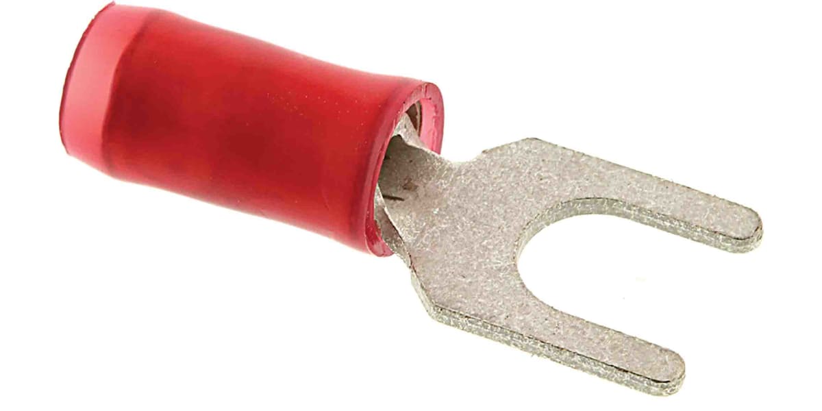 Product image for SPADE TERMINAL, PIDG, RED, AWG 22-16, M4