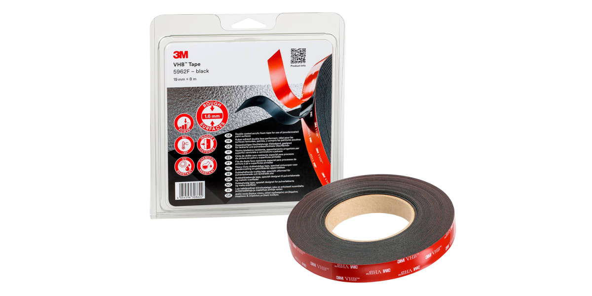 Product image for 3M VHB TAPE 5962F 19MM  X 11M