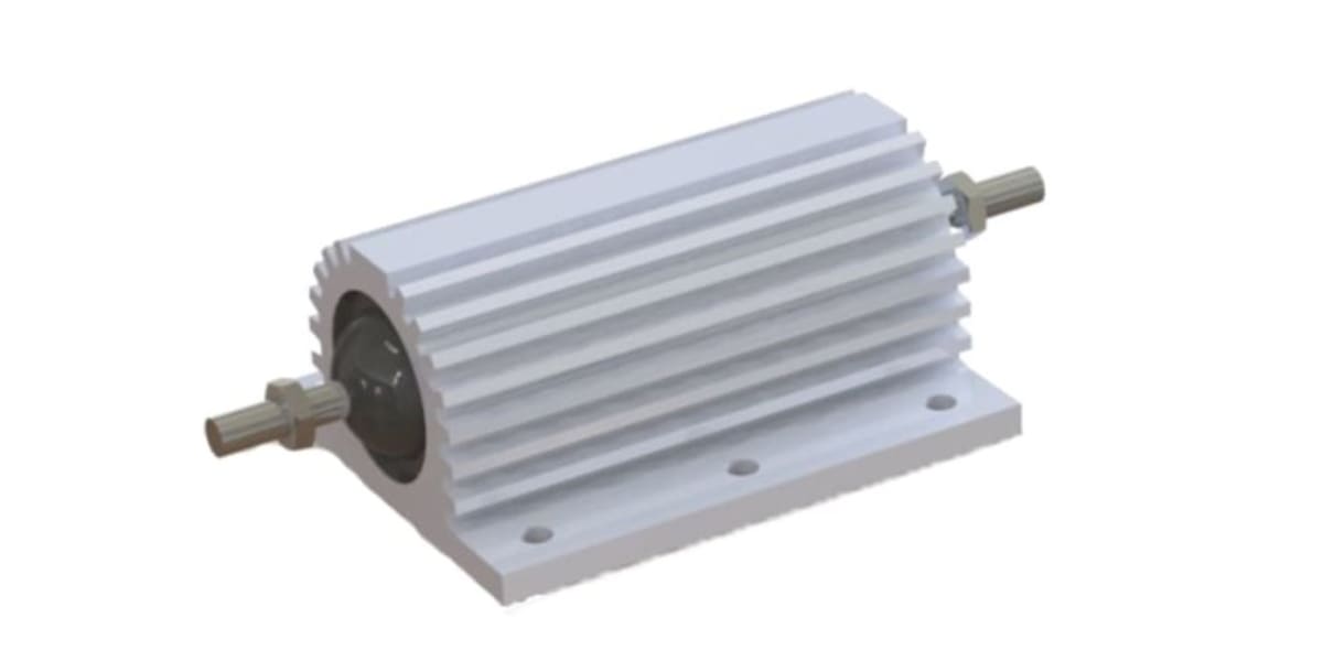 Product image for RS PRO Aluminium Housed Axial Wire Wound High Power Resistor, 1Ω ±5% 200W