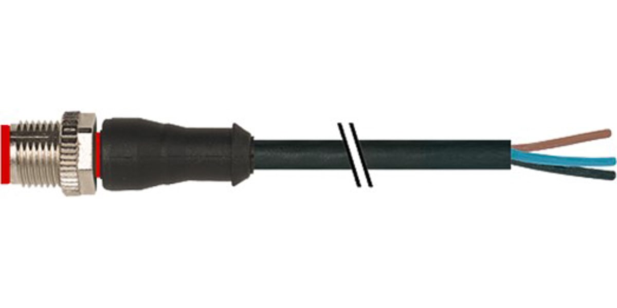 Product image for M12 connector male straight 5p 5m