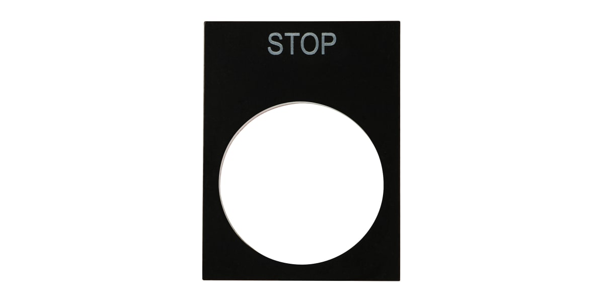 Product image for RS Pro Legend Plate STOP Pack of 5