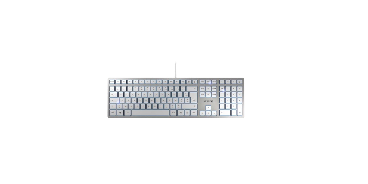 Product image for CHERRY KC 6000 SLIM SILVER - FRENCH