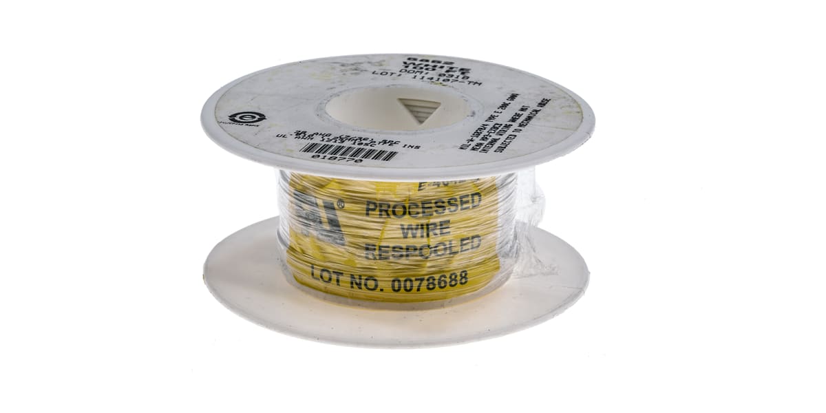 Product image for Alpha Wire White, 0.09 mm² Hook Up Wire Premium Series , 30m