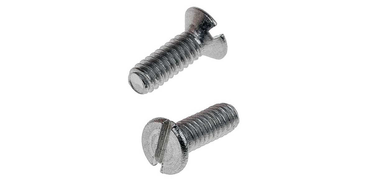 Product image for M2X16 A2 ST ST SLOT CSK MACHINE SCREW