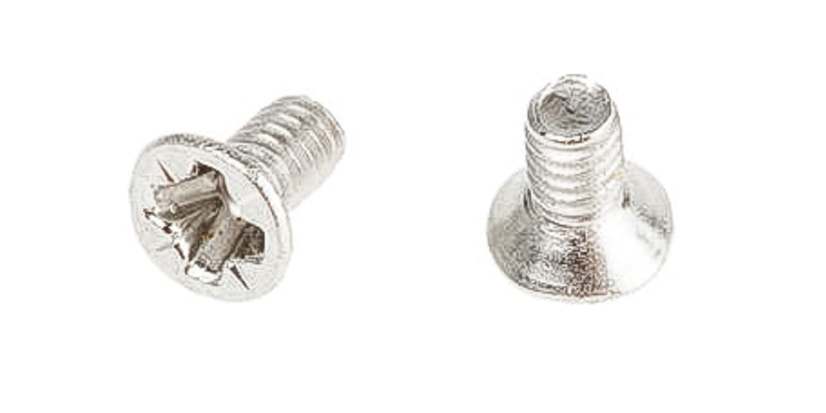 Product image for M1.6X6 A2 ST ST POZI CSK MACHINE SCREW